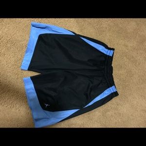 Black/Carolina blue Jordan shorts